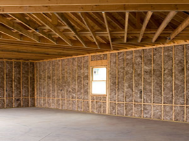 Batt insulation on vertical walls